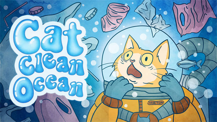 《猫咪清理海洋》Cat Clean Ocean 美版中文